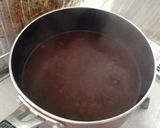黒豆煮汁リメイク♪小豆の黒ぜんざい作り方4写真