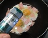マイブーム、ベーコンエッグにパセリ末作り方2写真