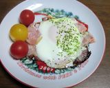 マイブーム、ベーコンエッグにパセリ末作り方4写真