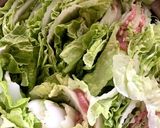 キムチたっぷり 白菜ミルフィーユ鍋作り方1写真