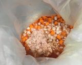 ツナ缶活用！ポリ袋で油いらずのオムライス作り方6写真