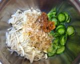 胡瓜とえのきの鰹梅酢和え作り方5写真