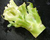 節約！ブロッコリーの茎の中華風チーズ作り方1写真