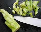 節約！ブロッコリーの茎の中華風チーズ作り方2写真