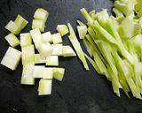 節約！ブロッコリーの茎の中華風チーズ作り方5写真