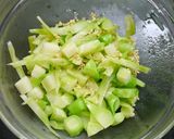 節約！ブロッコリーの茎の中華風チーズ作り方7写真