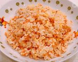 干しエビとシャケの、海鮮玉子チャーハン！作り方5写真