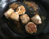 豚こまボールとネギの照り焼き作り方4写真