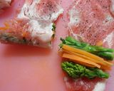 ✿菜の花の豚肉巻✿２種のつけダレで✿作り方2写真