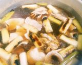 鍋焼き豚南蛮うどん！(ユズ風味)作り方6写真