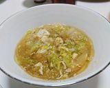 白菜で中華スープ作り方6写真