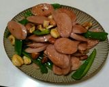 魚肉ソーセージとピーマンのナッツ炒め作り方6写真