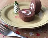 ホワイトチョコクリームのチョコロール作り方5写真