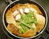 簡単おひとり鍋！焼き餃子作り方2写真