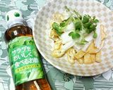 ✿長芋と揚げサラダを❀サラ食べ酢で✿作り方2写真