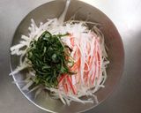 ☆時短レシピ!大根のサッパリごまサラダ☆作り方1写真