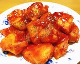 簡単♬鶏胸肉のオーロラソース絡め❤作り方5写真
