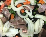新食感☆豚ハツと野菜の青唐醤油炒め☆作り方3写真