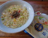 カニカマたまごとじの塩らーめん♪作り方8写真