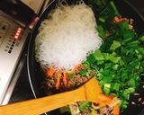 小松菜とひき肉のチャプチェ風♡春雨炒め♡作り方6写真