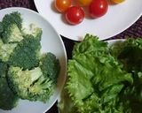食卓にクリスマスツリーのサラダを♪作り方2写真