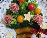 食卓にクリスマスツリーのサラダを♪作り方7写真