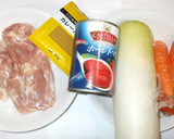 ミートソース風カレー煮♪簡単な鶏大根煮物作り方1写真
