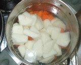 ミートソース風カレー煮♪簡単な鶏大根煮物作り方3写真
