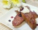 赤ワインと甘酒のフレンチトースト作り方15写真