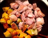 鶏とカボチャのバタポン炒め☆作り方4写真