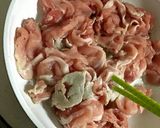 旬の野菜とお肉の甘辛うどん作り方2写真