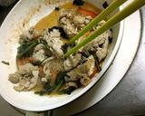 旬の野菜とお肉の甘辛うどん作り方3写真
