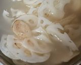 生姜香る豚肉レンコンゴボウの煮物作り方1写真