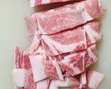 生姜香る豚肉レンコンゴボウの煮物作り方3写真