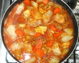 ミートソース風カレー煮♪簡単な鶏大根煮物作り方12写真