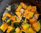 かぼちゃの鶏そぼろ煮作り方4写真