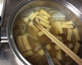 旬の甘味〜さつまいもと玉ねぎのお味噌汁作り方6写真