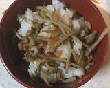 きんぴらごぼう納豆ご飯作り方2写真