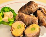 じゃがいもにアンチョビマヨ和えの肉巻き作り方8写真