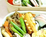 弁当に★簡単ハムと餃子の皮で薔薇の花作り方9写真