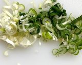 捨てないで！ネギの青い部分で和風チヂミ☆作り方1写真