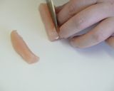 【離乳食完了期】鶏ささみマヨフライ作り方1写真