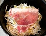 ダイエットにも！豆苗の豚肉蒸し作り方3写真