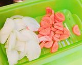 スキレットdeさつまいも人参ポタージュ作り方1写真