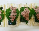 簡単！油揚げでツナと大葉の海苔ロール巻き作り方2写真