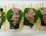 簡単！油揚げでツナと大葉の海苔ロール巻き作り方2写真