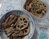 簡単。副菜。れんこん煮。作り方12写真