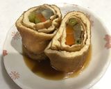 【お弁当】三色野菜の信田巻き作り方4写真