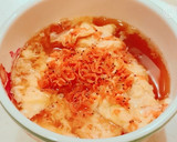 干しエビたっぷりの、玉子スープごはん！作り方4写真