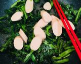 常備品で！魚肉ソーセージほうれん草焼そば作り方3写真